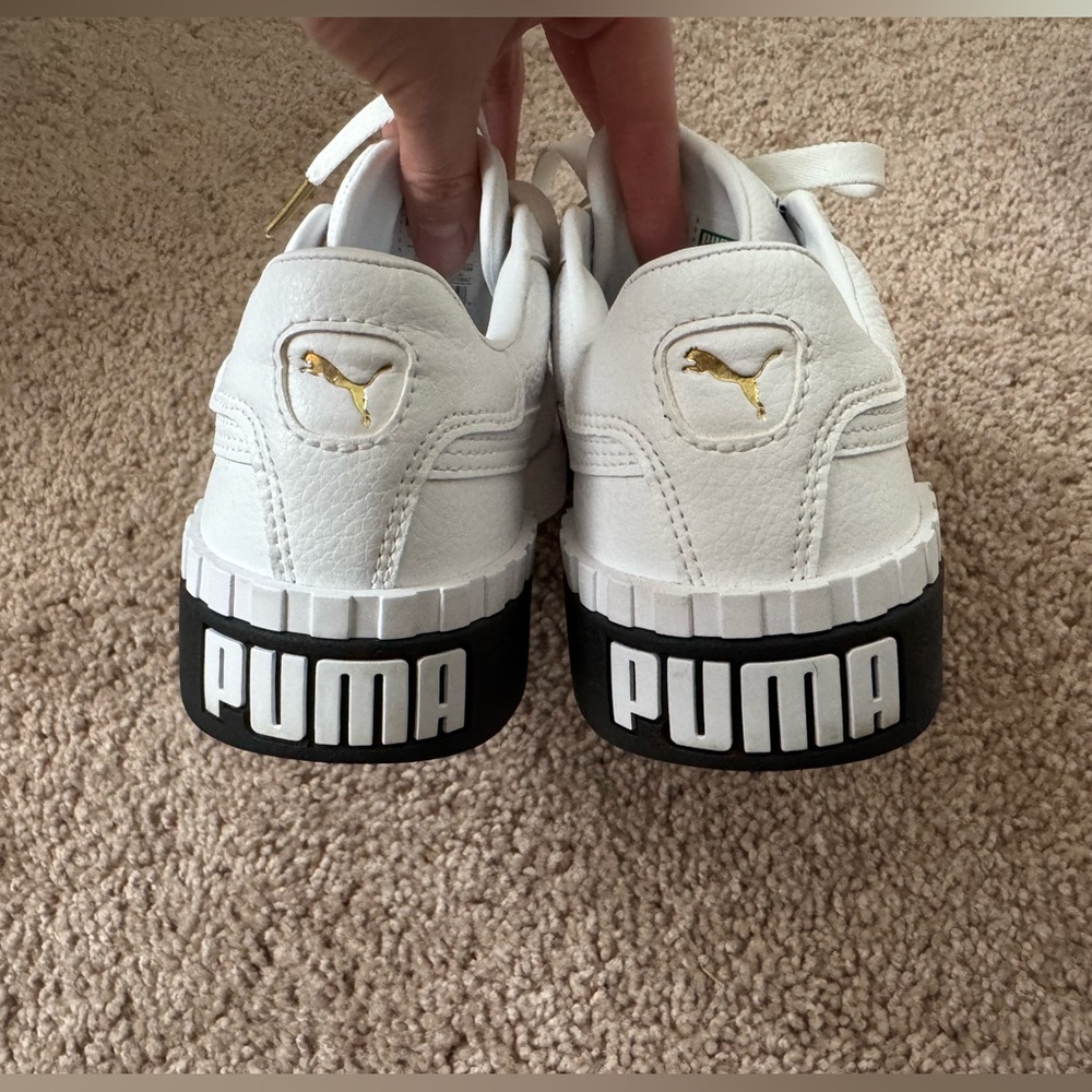 Puma Leather White-Black Sneakers - Picture 4 of 5